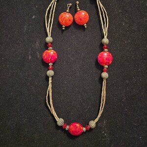 Earring/ necklace set